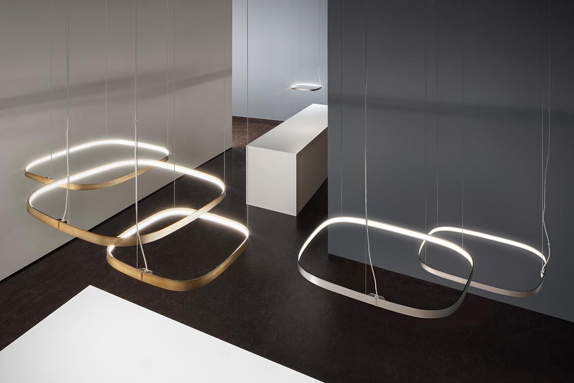 Подвесной светильник Panzeri Zero Square 75 Brass