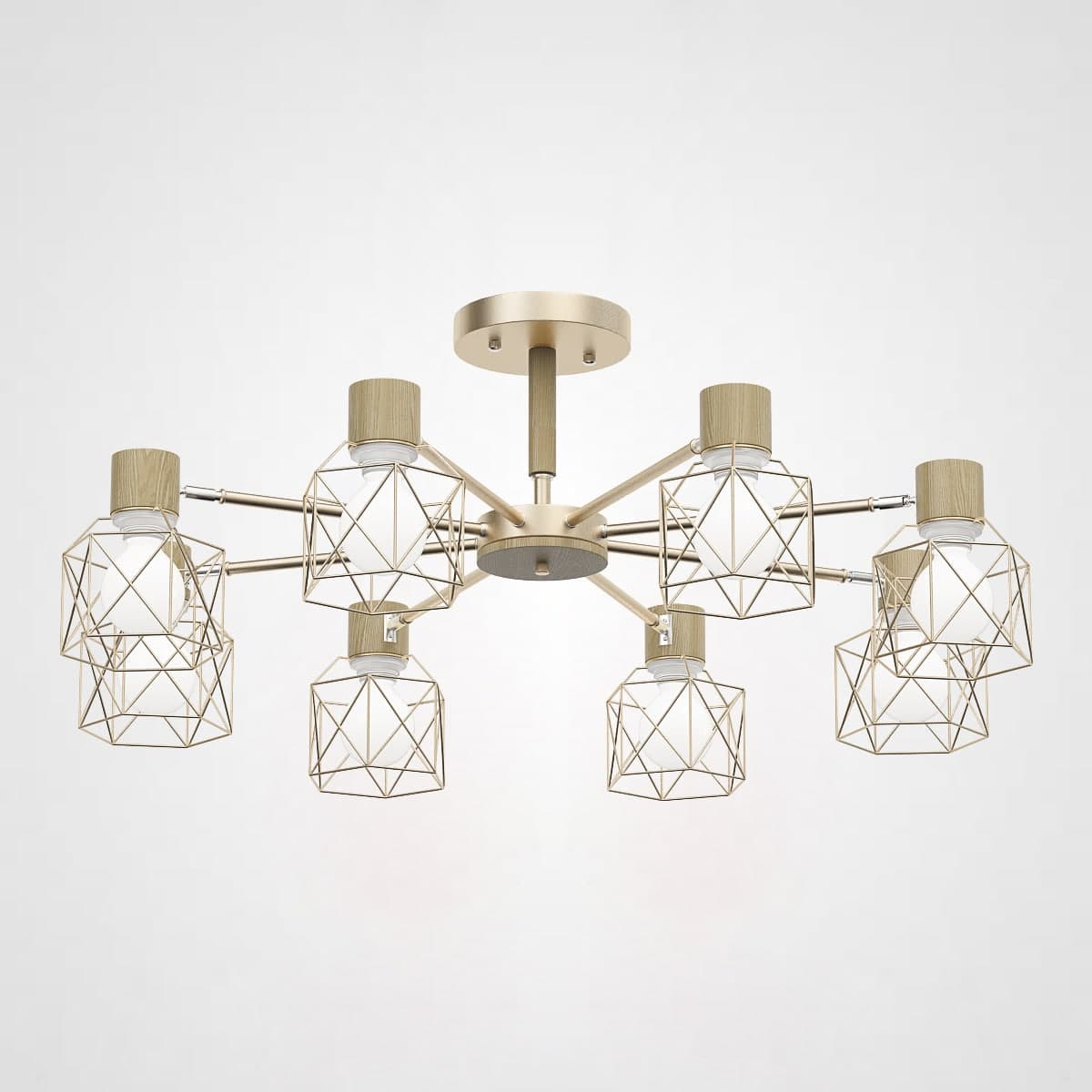 Потолочная Люстра Corf B3 Champagne 8 Lamps By Imperiumloft