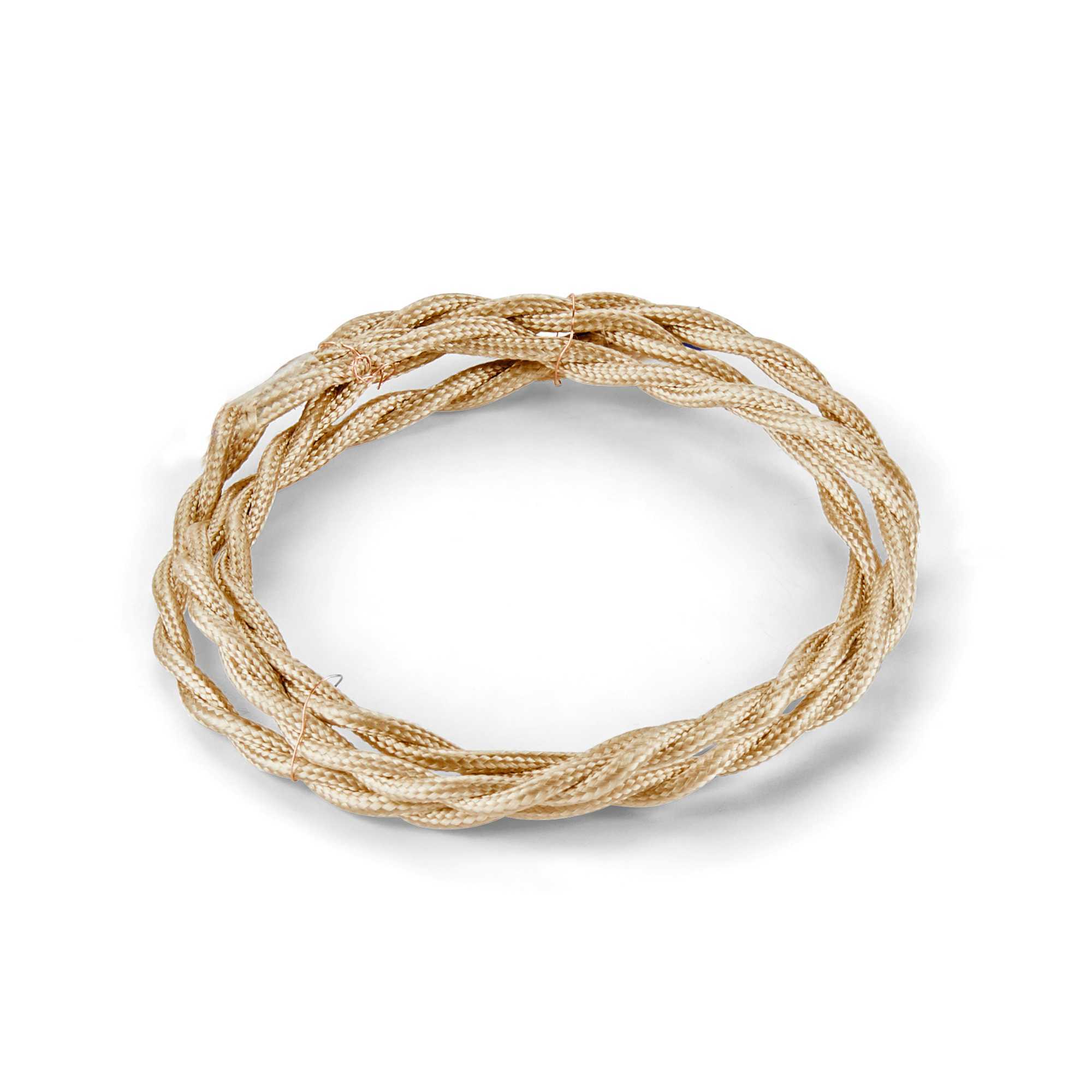 Провод электрический Ideal Lux CAVO TESSUTO INTRECCIATO 10M OTTONE 303086