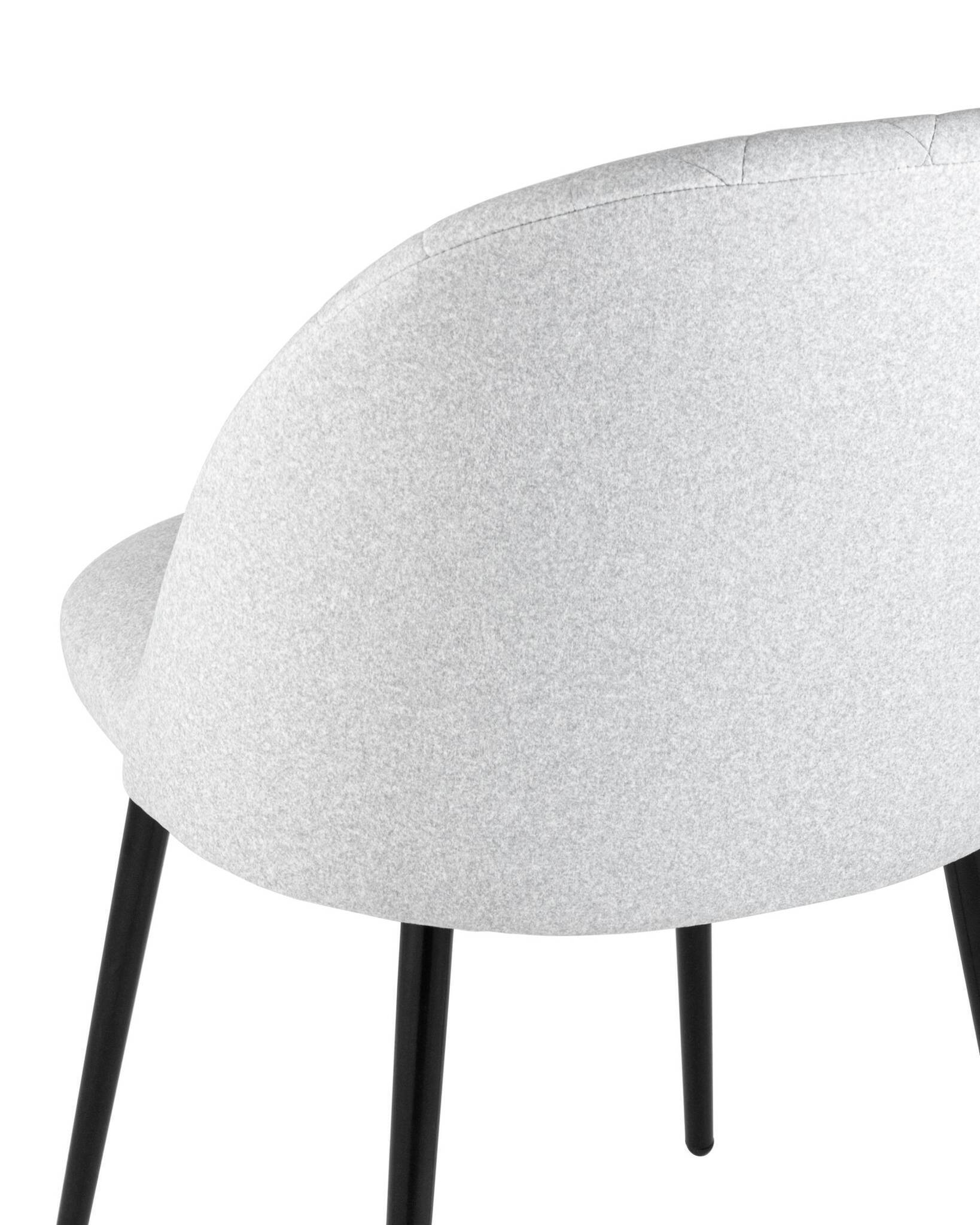 Стул Марсель микровелюр светло-серый Stool Group