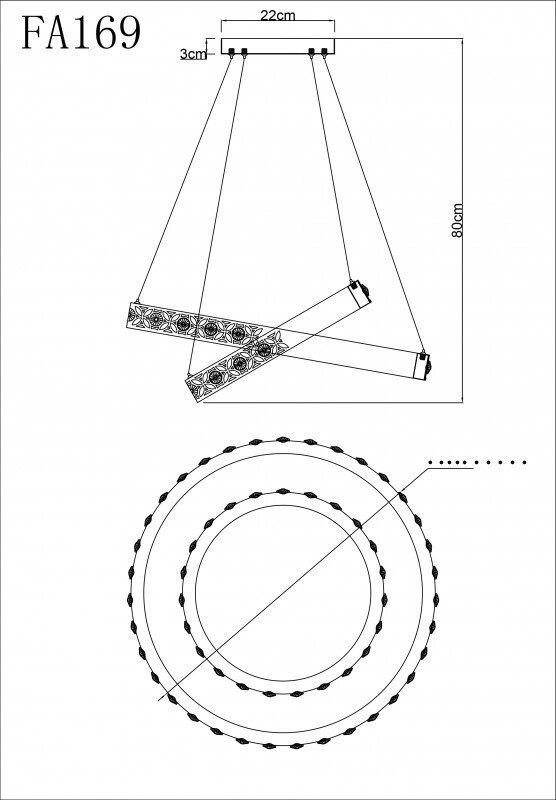 Подвесная люстра Ambrella FA169