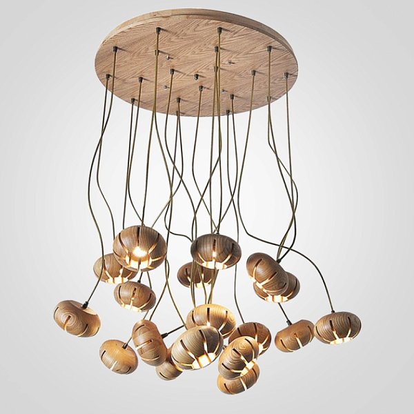 Люстра Louis Wood Led D55 Light wood by ImperiumLoft