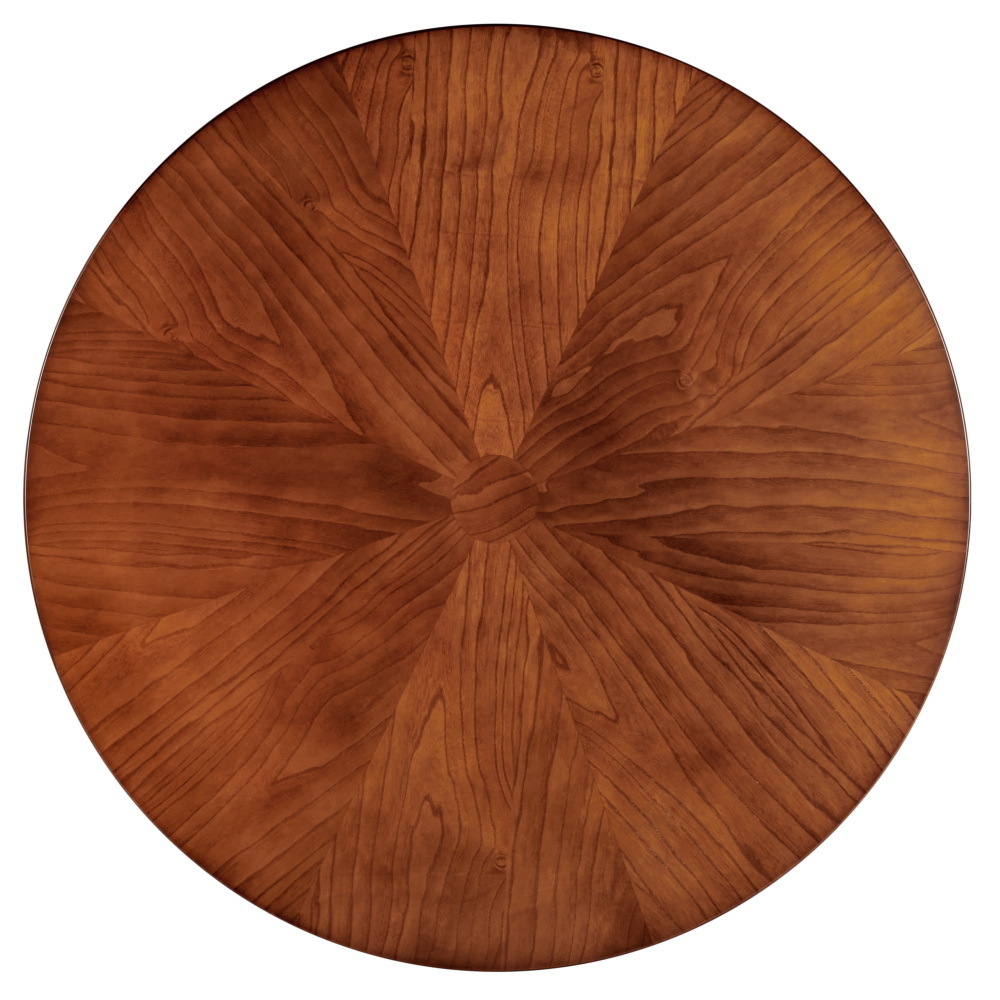 Стол Liverpool диам.110см, шпон орех "солнышко" с золотистыми ножками Bradex Home RF 0440