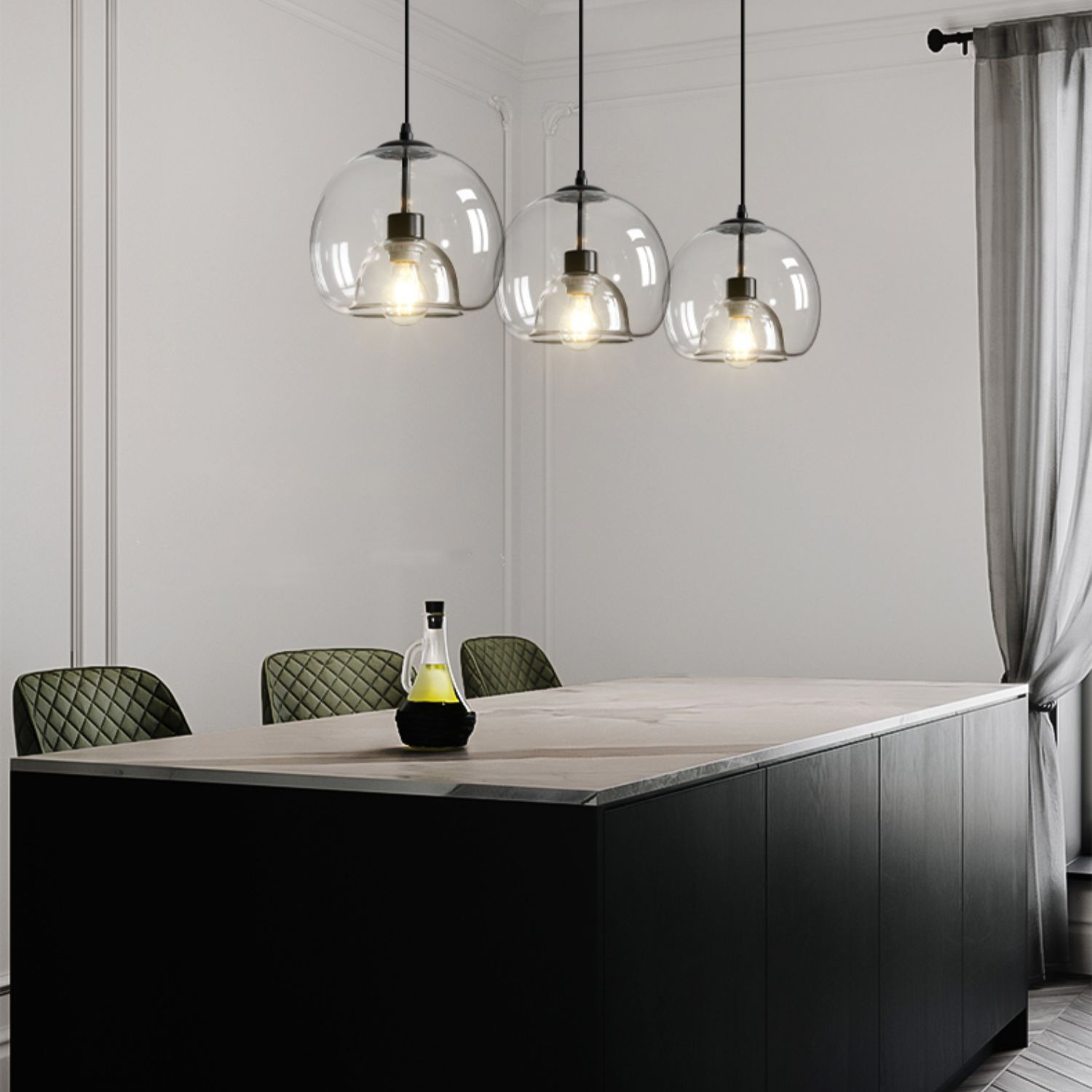 Подвесной светильник FOCUS TRIO L80 Grey by ImperiumLoft