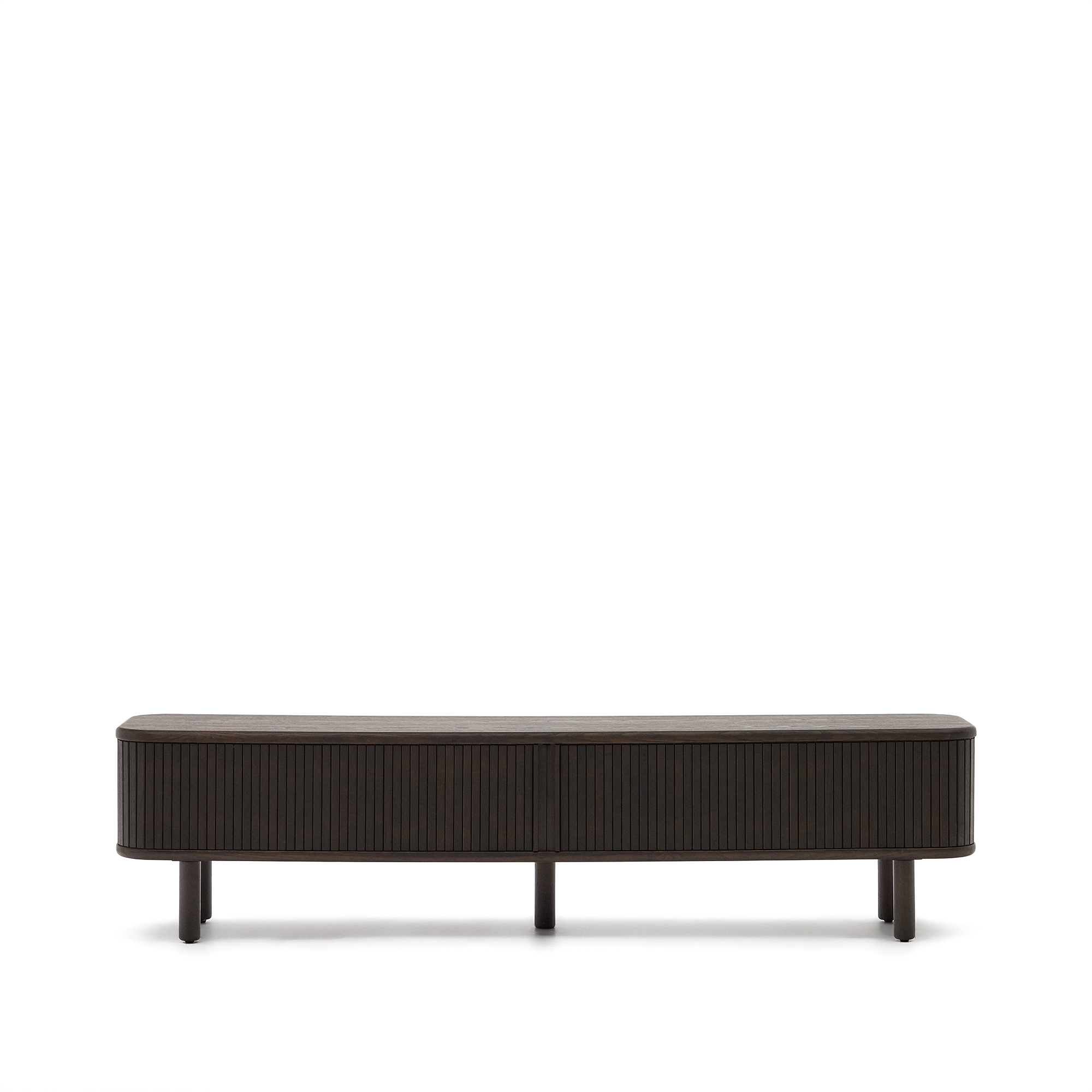 Mailen Тумба под ТВ с 2 дверцами из ясеневого шпона темной отделки 200 х 50 см La Forma (ex Julia Grup)