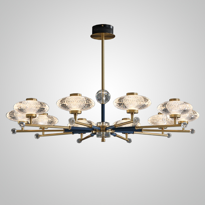 Потолочная люстра NICOL L6 Red by ImperiumLoft