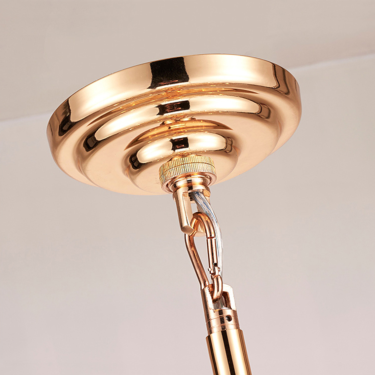Люстра BRASS AND GLASS LOOP CHANDELIER D80 by ImperiumLoft