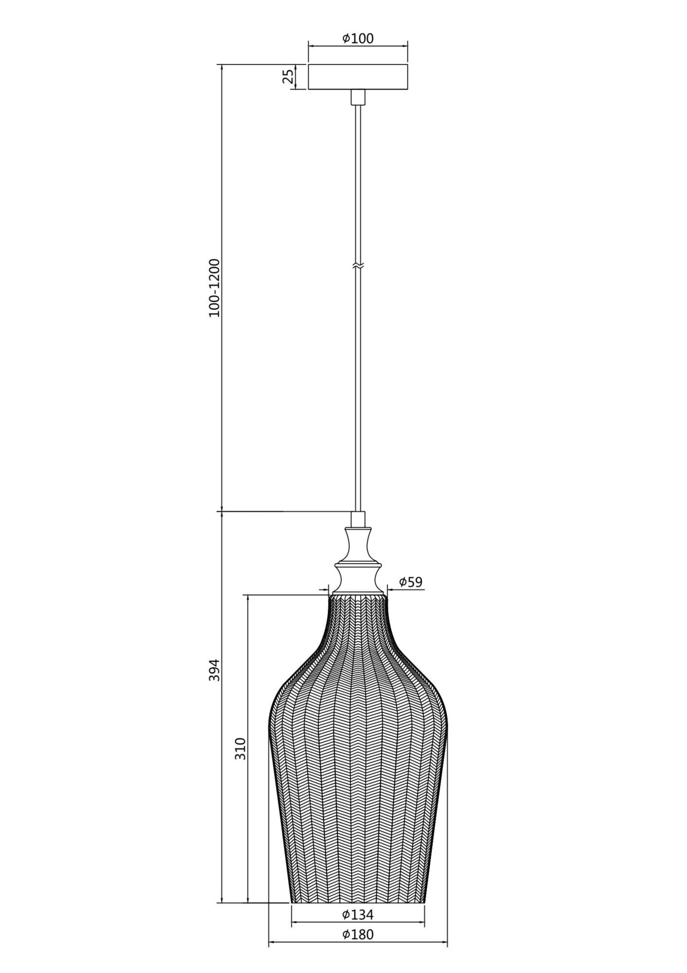 Подвесной светильник Maytoni P033PL-01CH