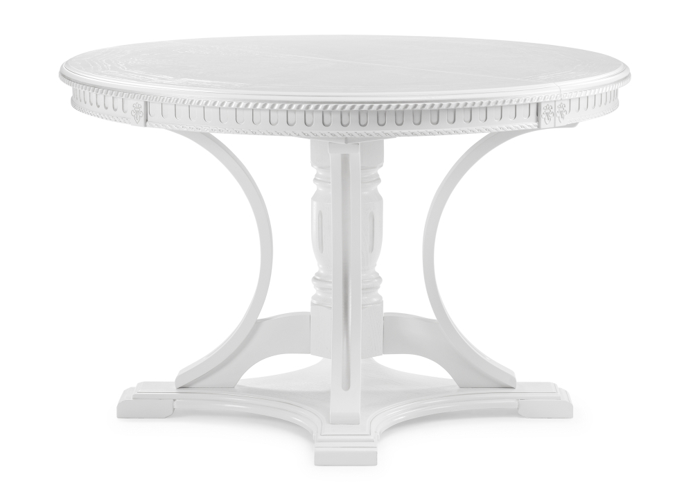 Стол деревянный Woodville Нозеан белый / серебро 500339