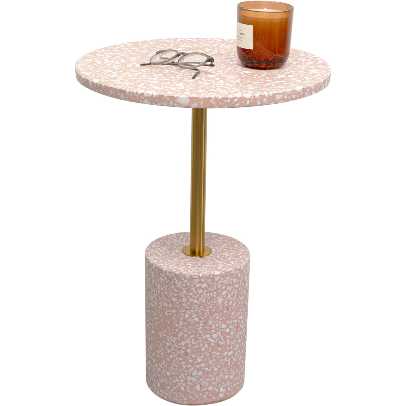 Приставной стол Amore Pink Ø40cm KARE 70263
