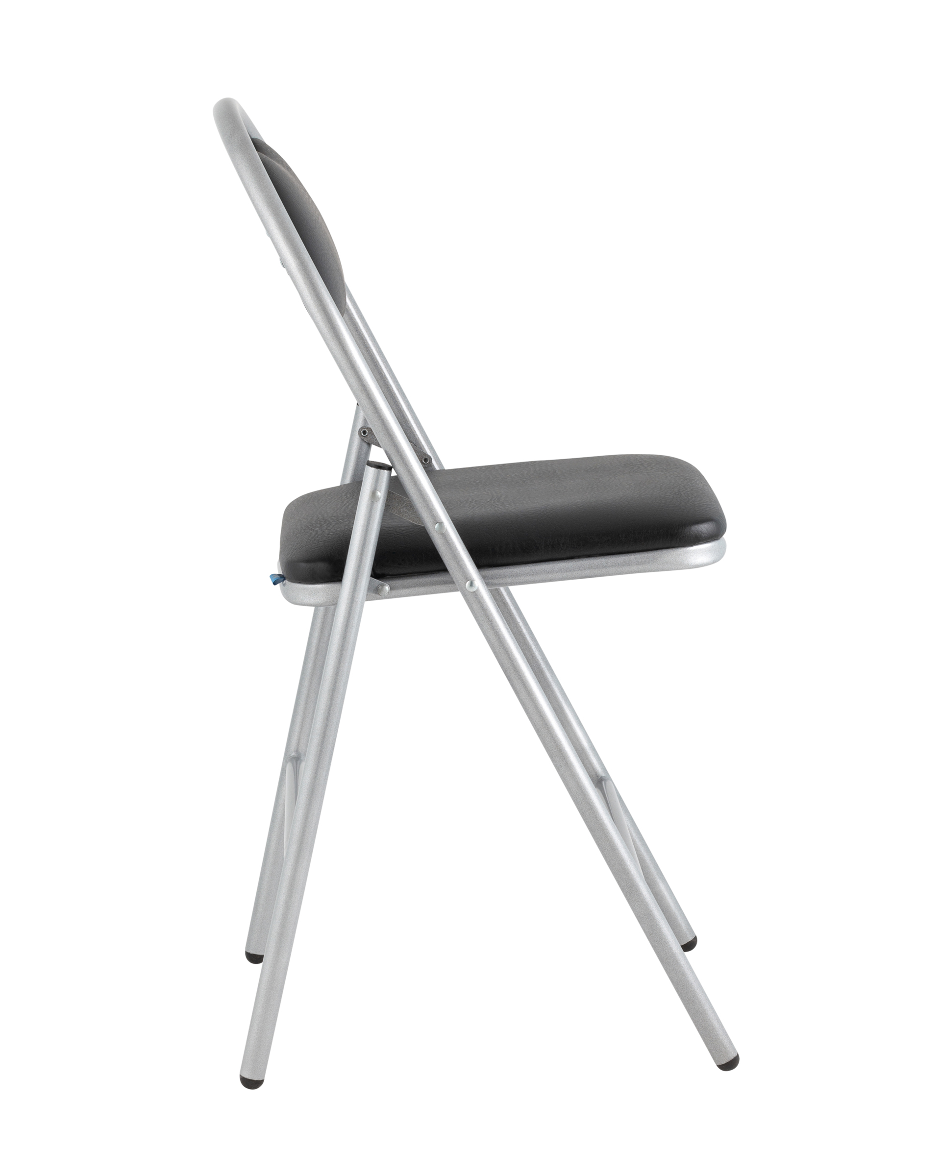 Стул складной Hagen экокожа черный каркас металлик Stool Group