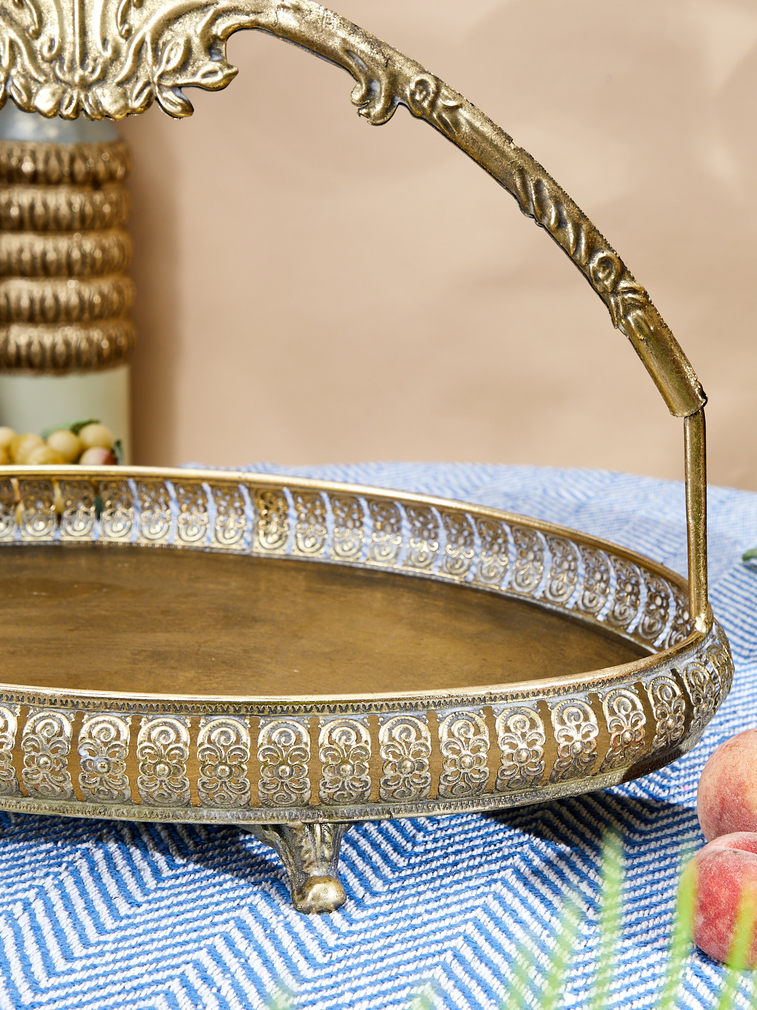 Блюдо с ручкой Эфиопия Glasar 57-245/2