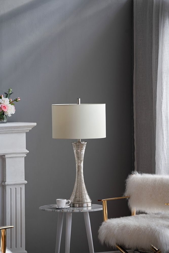 Светильник настольный с абажуром Glasar 77423CE