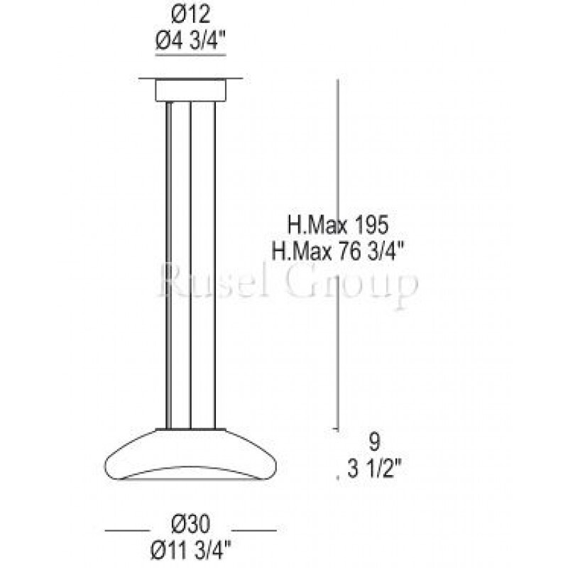 Подвесной светильник Leucos KEYRA S30 (MURANO DUE)