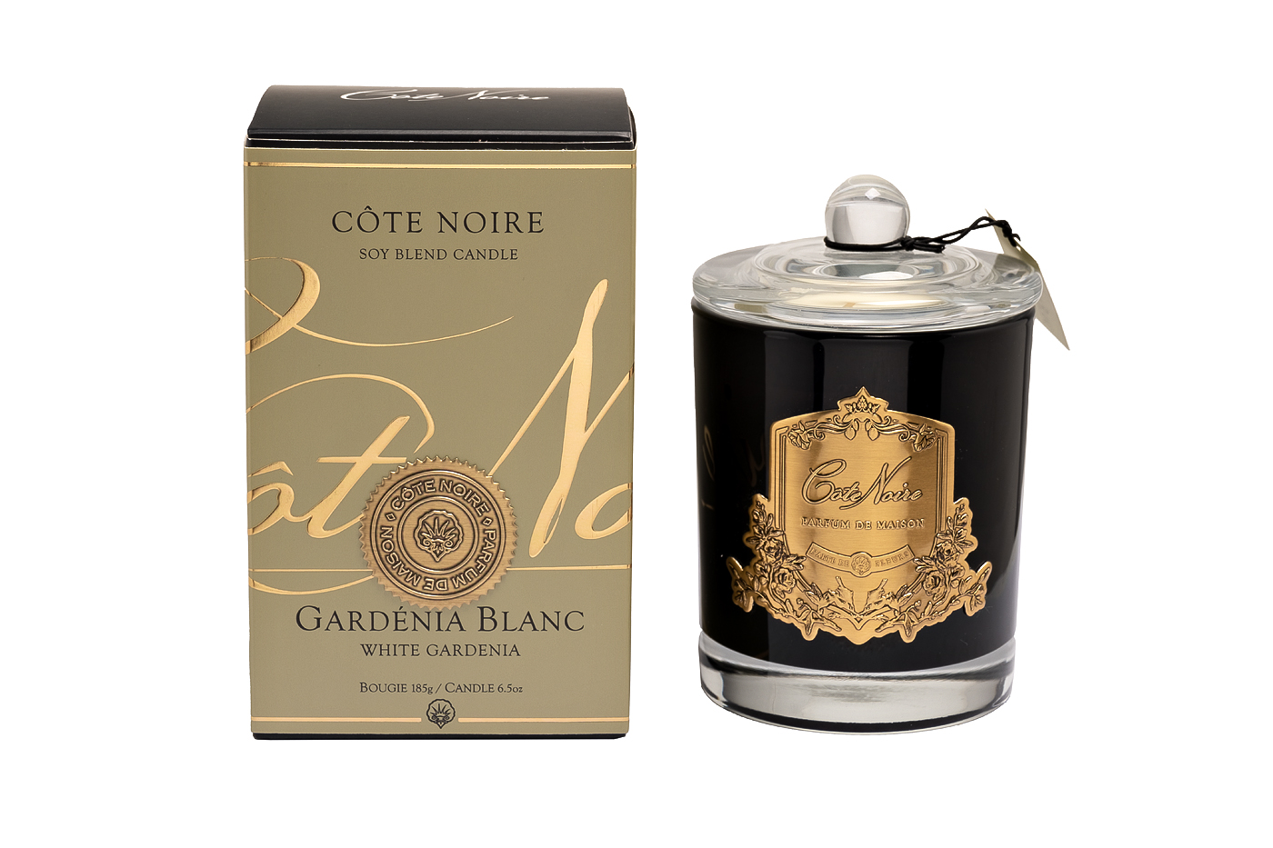 Свеча ароматическая White Gardenia в стакане в упаковке Garda Decor 96CN45031