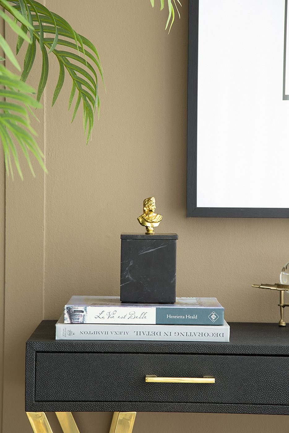 Шкатулка из черного мрамора Glasar 78028-DS