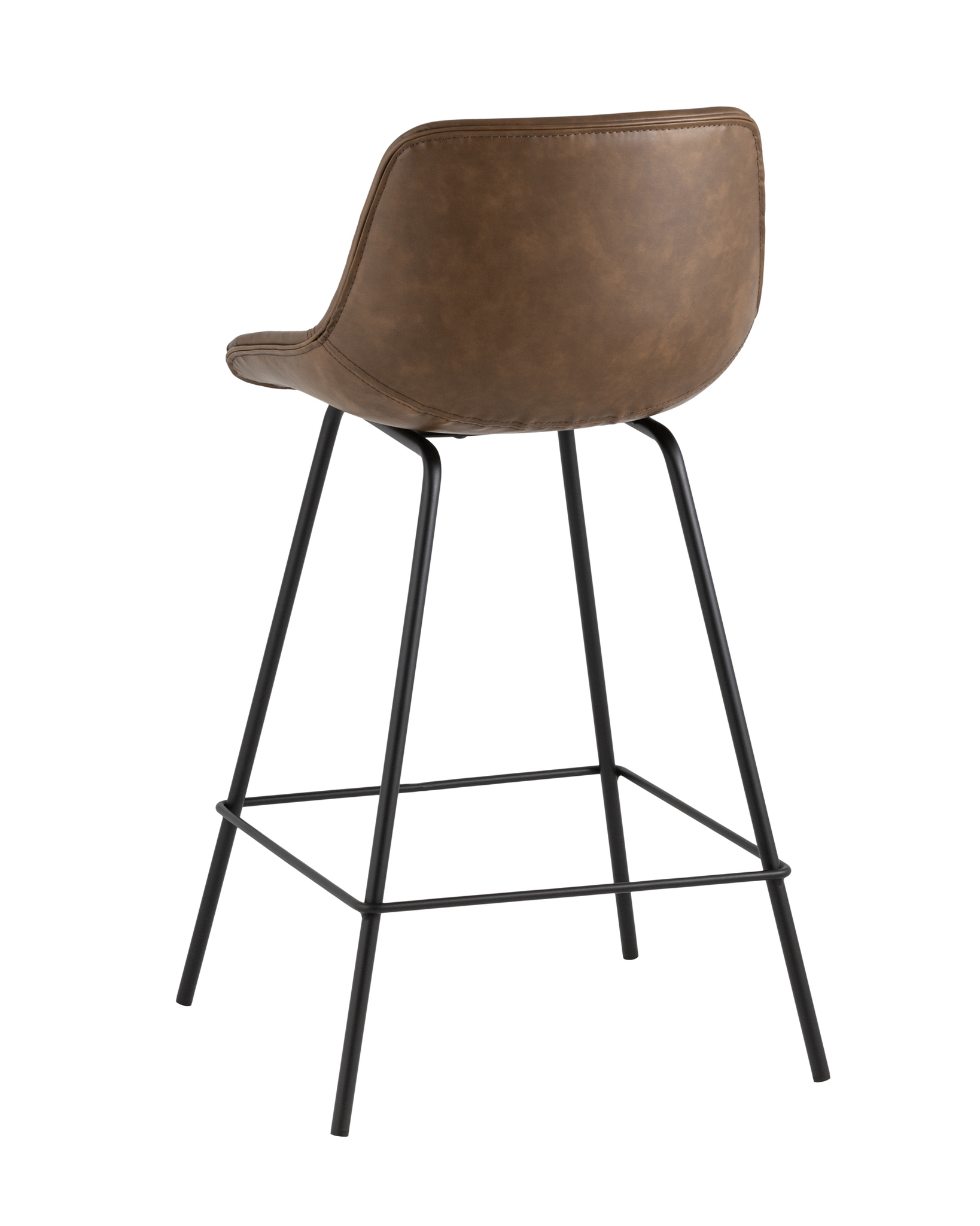 Стул полубарный TEXAS экокожа коричневый Stool Group