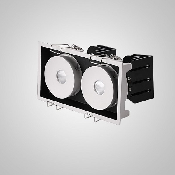 Встраиваемый светодиодный светильник GIDO L2 White Black by ImperiumLoft
