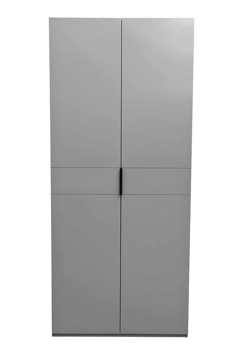 Шкаф двудверный с полками цвет серый кобальт Garda Decor GD-10013/2-6(глухой)