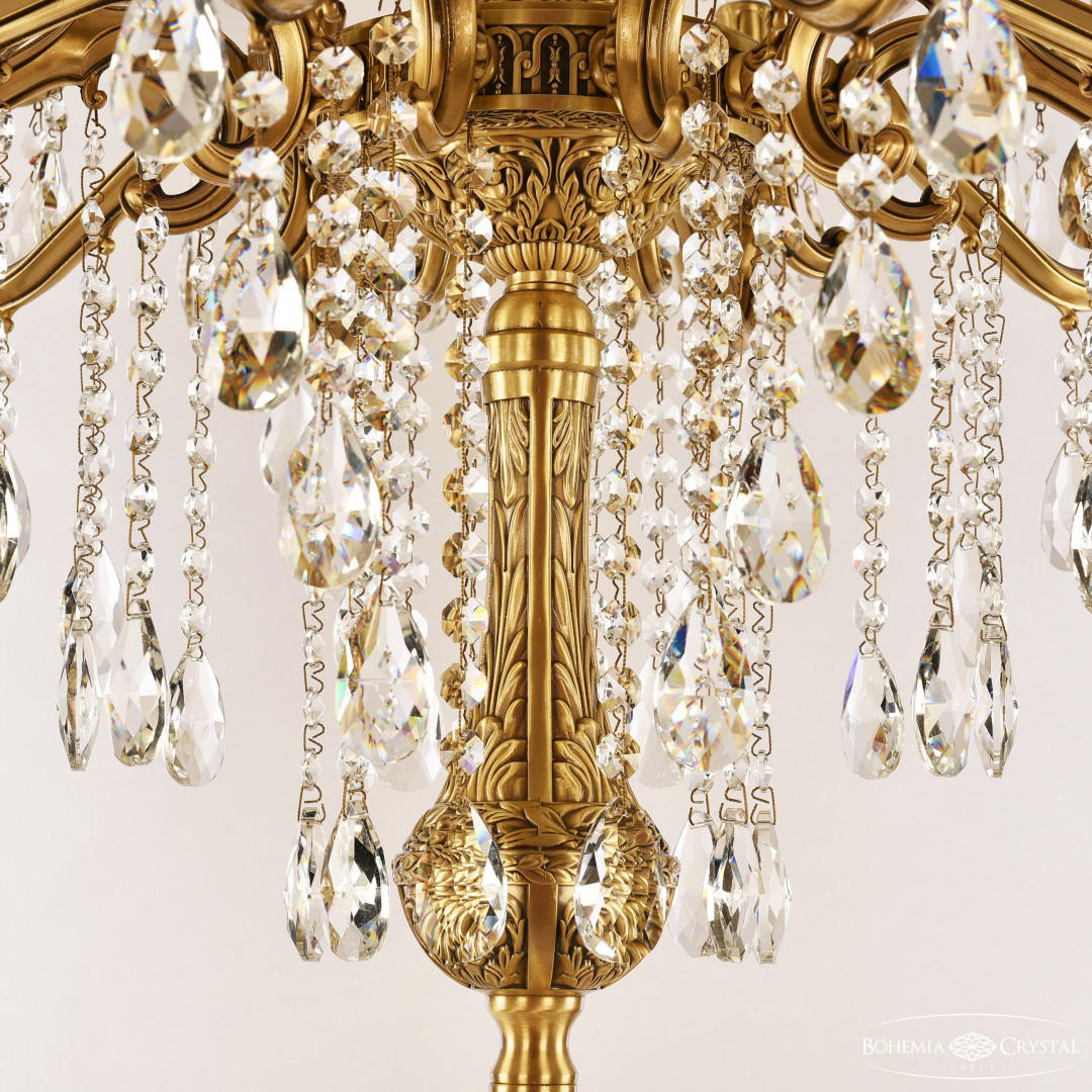 Торшер бронзовый с хрусталём 72402T/10/210 B FP FH1S