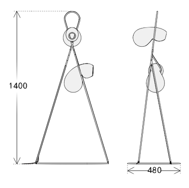 Торшер Кейч floor lamp by ImperiumLoft