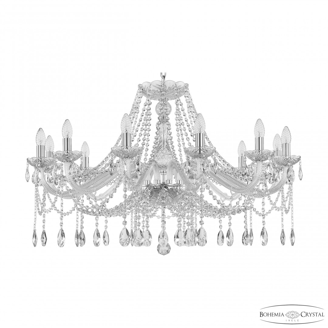 Люстра хрустальная 107/12/360 Ni Bohemia Ivele Crystal