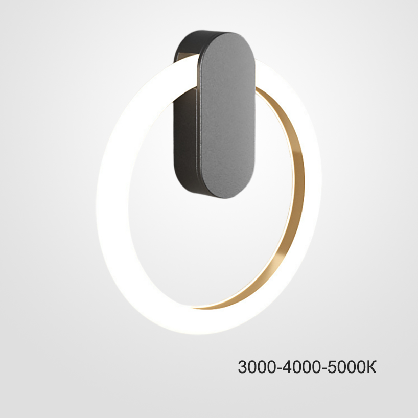 Настенный светильник GINA WALL D30 Black Трехцветный свет by ImperiumLoft