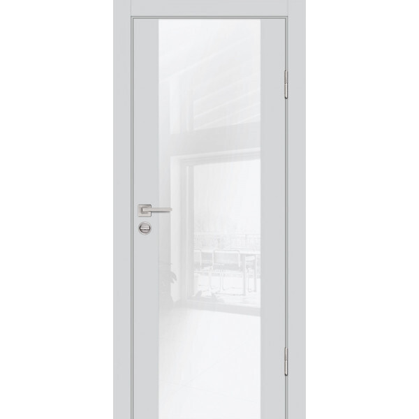 Межкомнатная дверь Graf P-7 белоснежный лакобель Агат (2000 х 700)