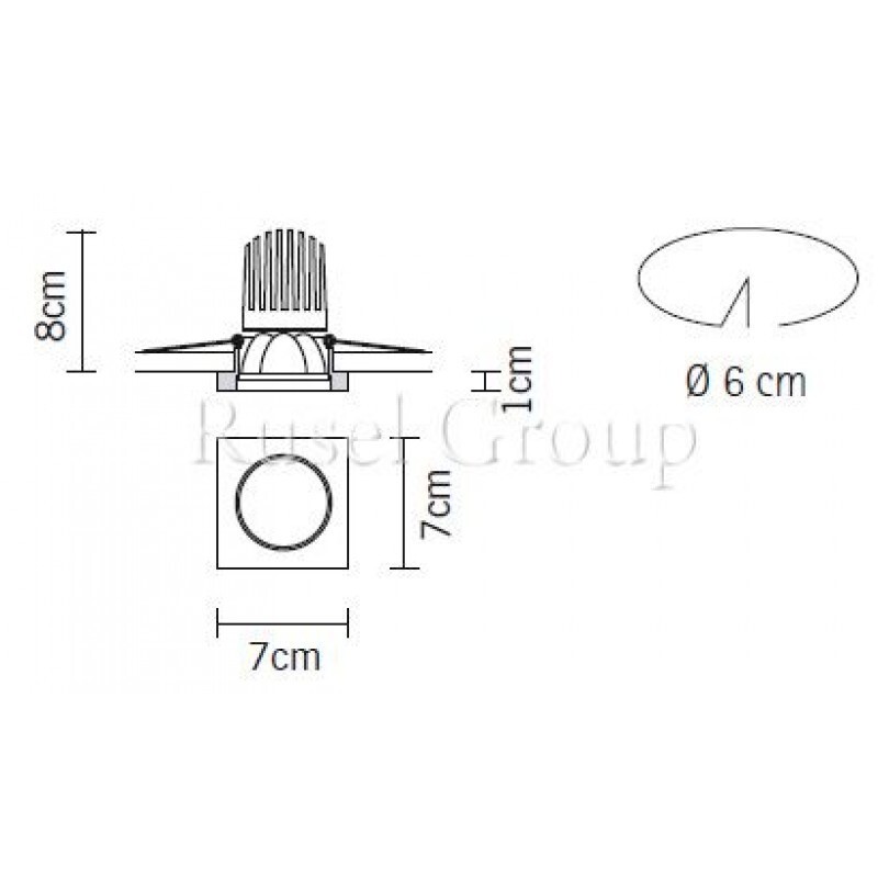 Встраиваемый светильник Fabbian Venere D55 F41 11