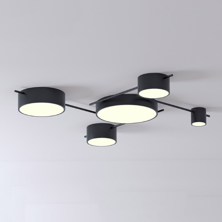 Потолочная люстра CHUTE С Black by ImperiumLoft