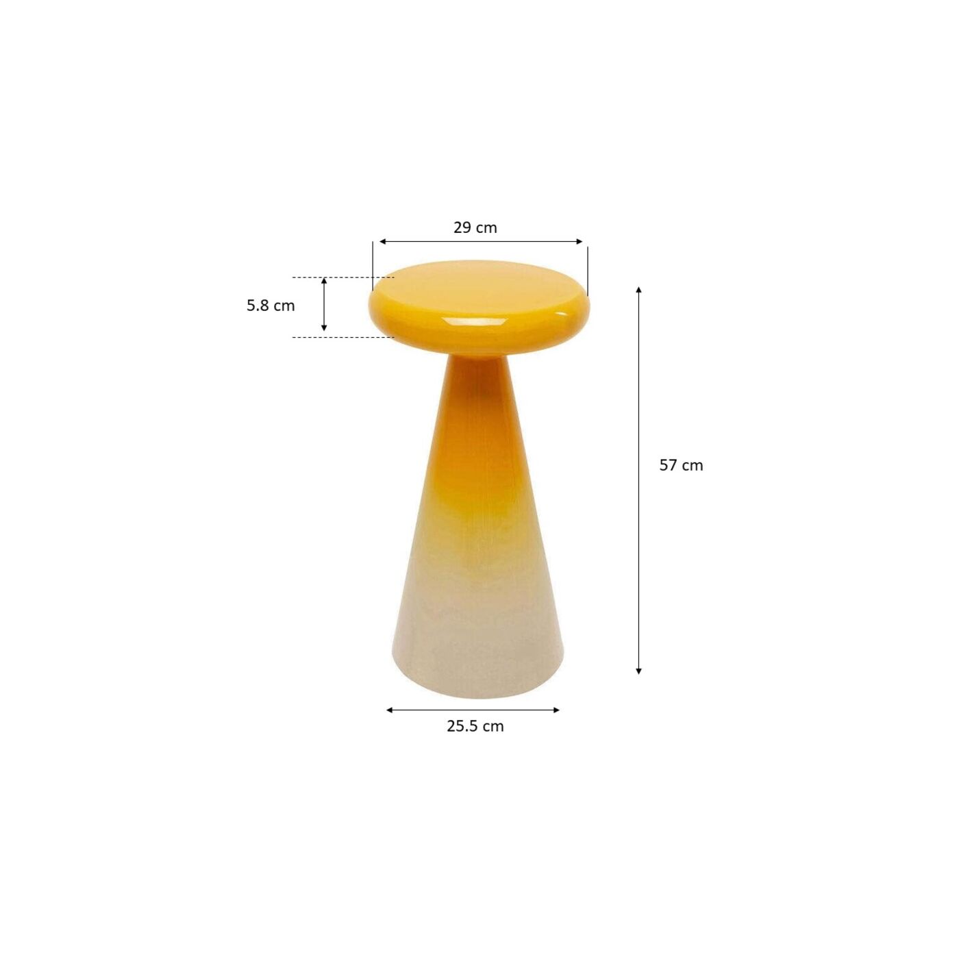Приставной стол Rici Ø30cm KARE 70365