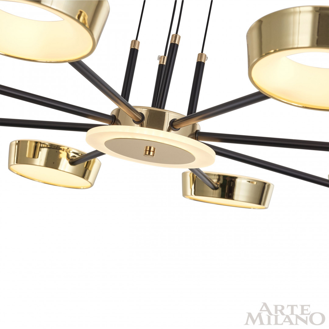 Подвесной светильник светодиодный 271079/8 BK/GD Arte Milano