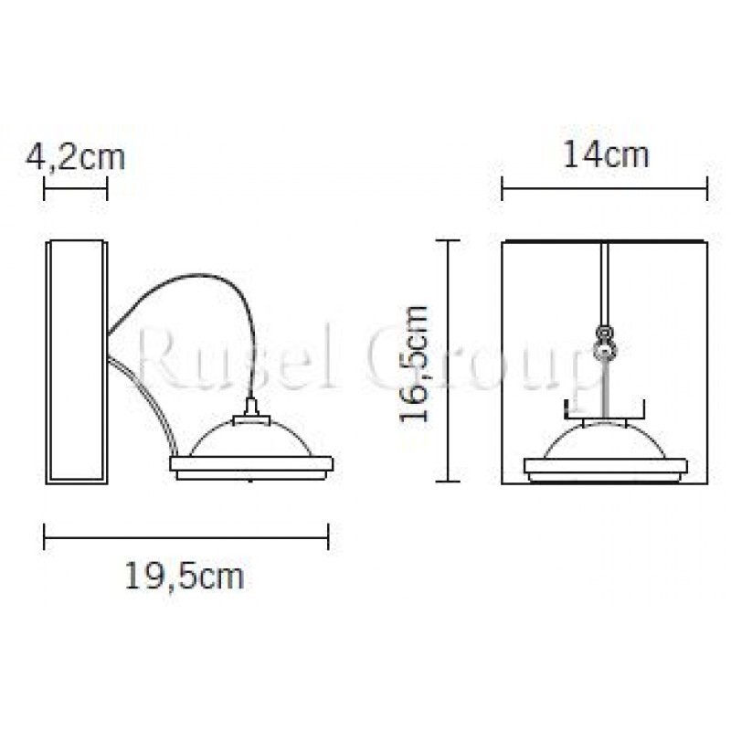 Настенно-потолочный светильник Fabbian Book D85 G07 61