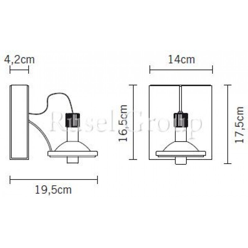 Настенно-потолочный светильник Fabbian Book D85 G01 01