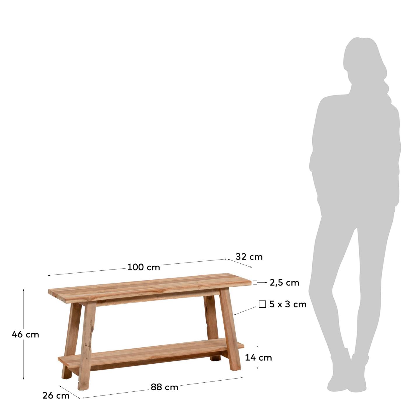 Банкетка Safara 100 cm La Forma (ex Julia Grup)