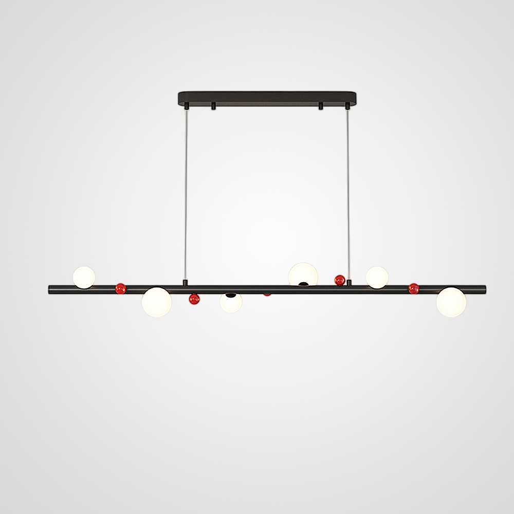 Реечный, рядный светильник REIK LONG BLACK by ImperiumLoft