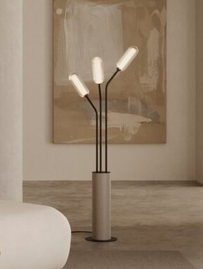 Торшер светло-коричневая кожа Aromas del Campo