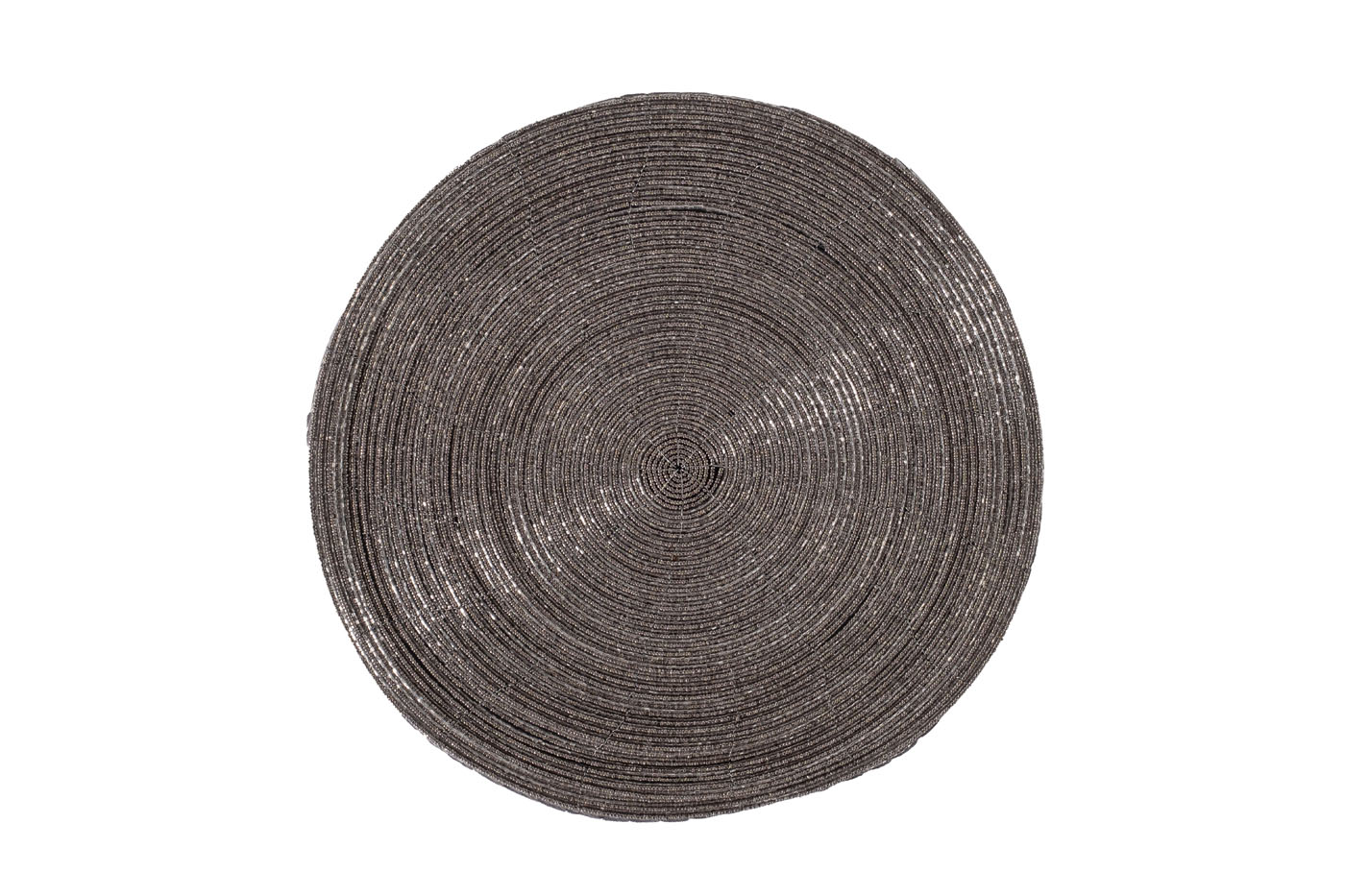 Салфетка сервировочная серая с бисером Garda Decor 150ARF-22295