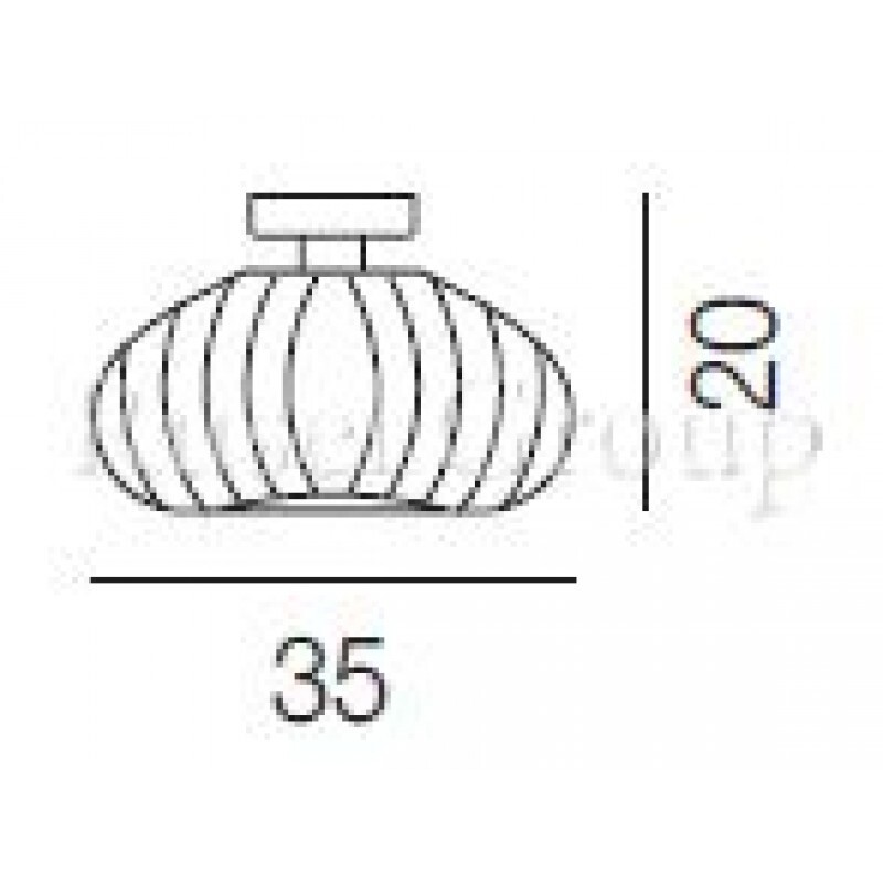 Потолочный светильник Vistosi DIAMANTE PL G