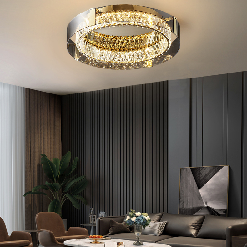 Потолочная люстра PERSEY D45 Grey Трехцветный свет by ImperiumLoft