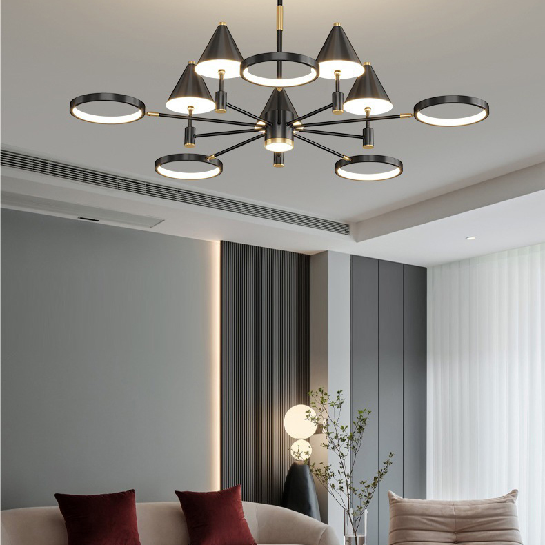 Потолочная люстра GISBERT D110 Black by ImperiumLoft