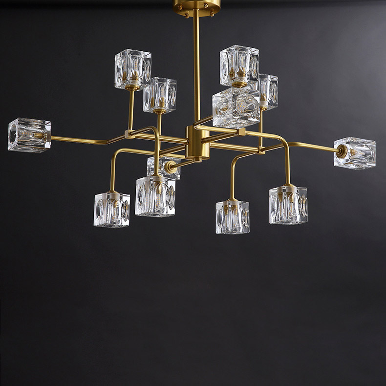 Потолочная люстра MICHAL L8 Brass by ImperiumLoft