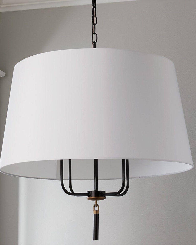 Люстра Аврора с чёрным металлическим акцентом Louvre Home P7703PA