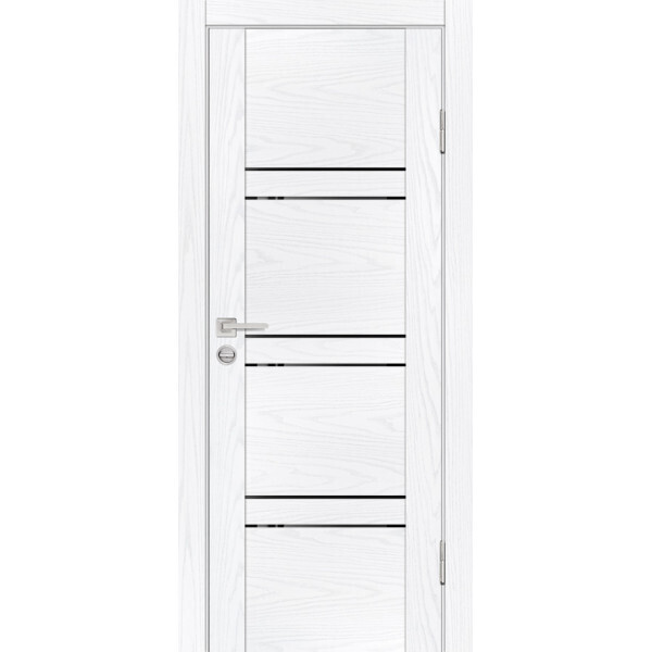 Межкомнатная дверь Graf PSM-6 черный лакобель Дуб скай белый (1900 х 600)