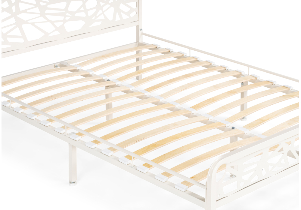 Кровать Woodville Кубо 160х200 белый 533095