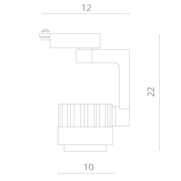 Светильник на шине Arte Lamp A1630PL-1BK