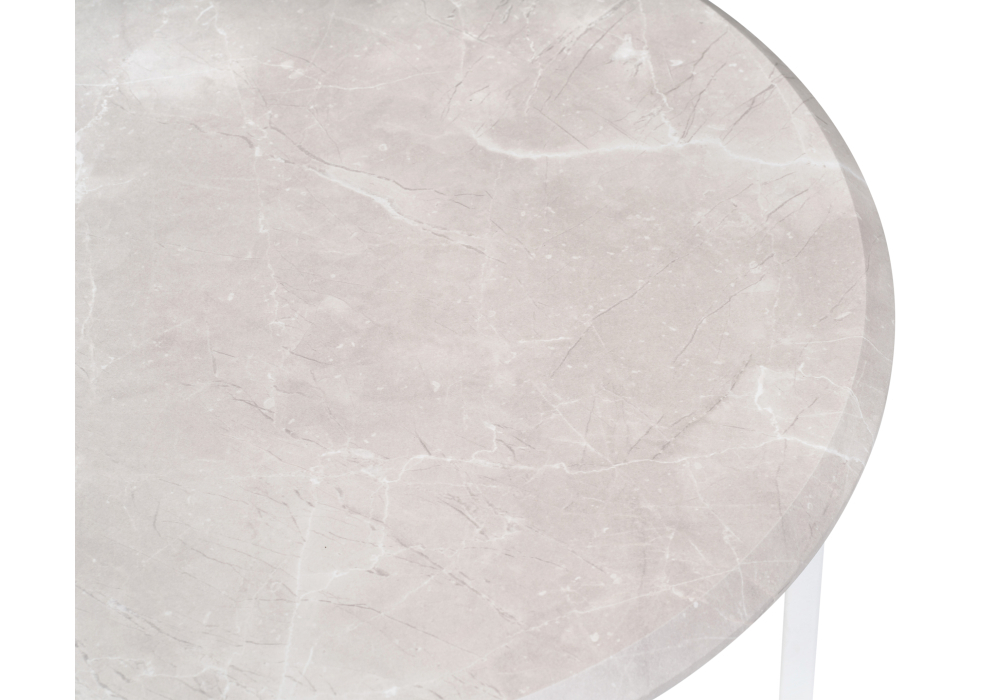 Журнальный стол Woodville Грейс мрамор серый / белый 520648