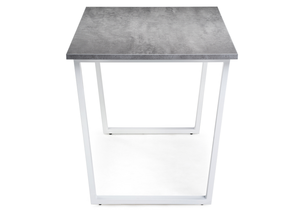 Стол деревянный Woodville Лота Лофт 120х74х75 25 мм белый матовый / бетон 489669