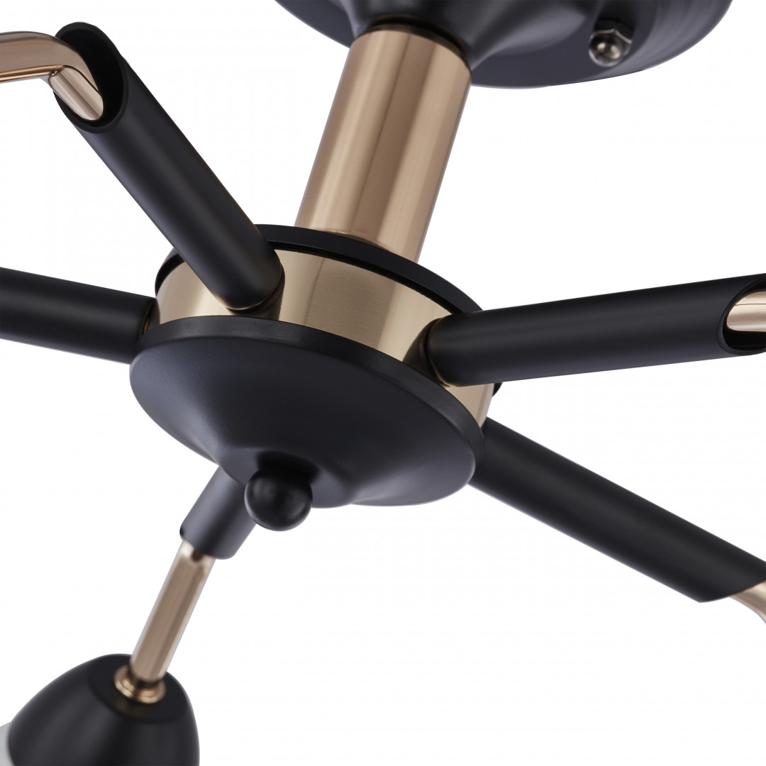 Люстра с плафонами 324108/5 BK+FG Arte Milano