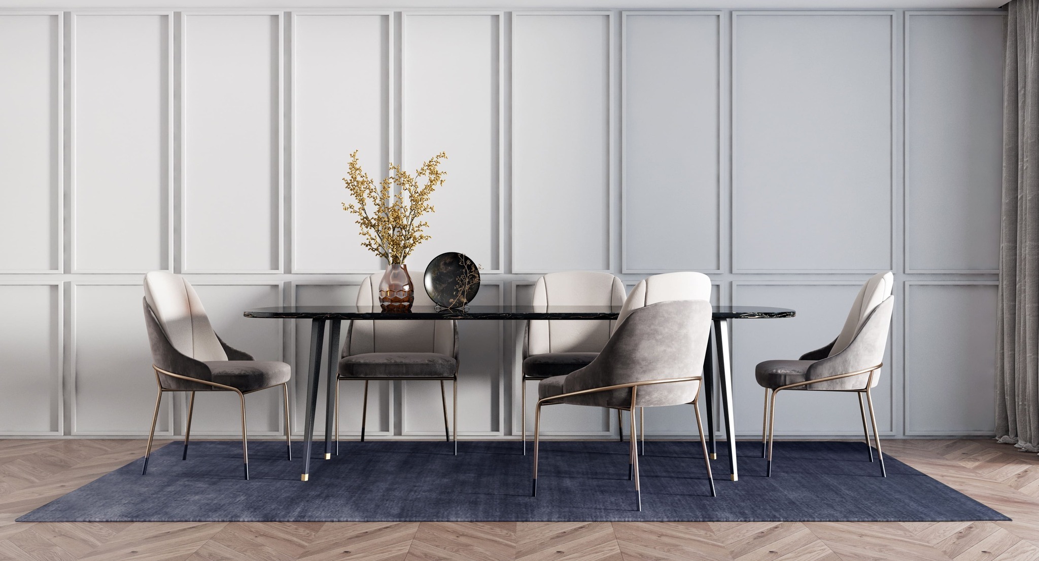 Ковер Carpet Decor Plain Stell Grey C1346